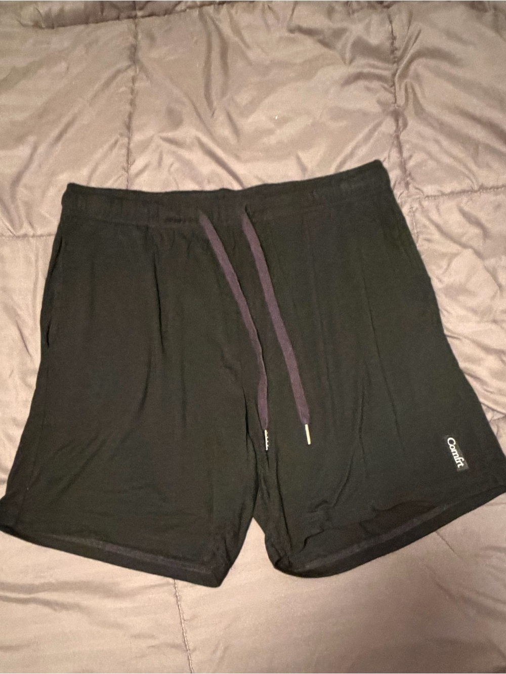 Comfort Women’s Lounge Shorts in Onyx Black size L - Picture 4 of 7